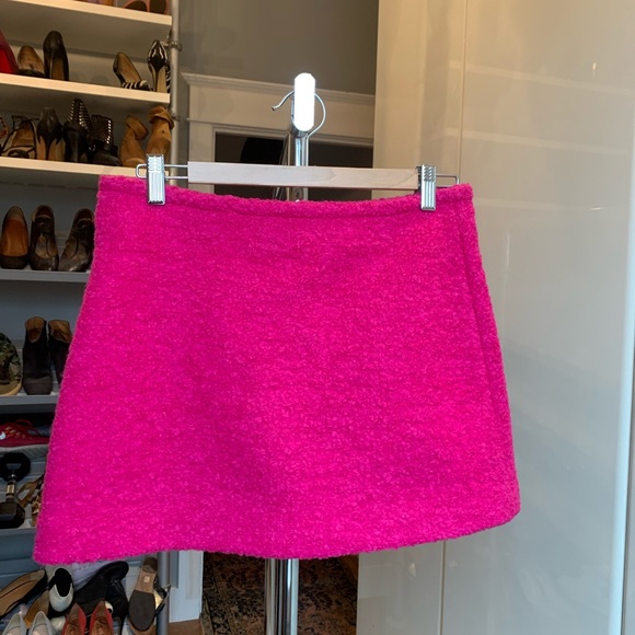 Vintage fuchsia PRADA Boucle mini skirt - Picture 1 of 2